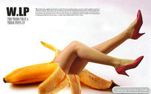 香蕉美腿创意设计PSD素材