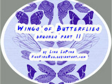 漂亮的蝴蝶翅膀PS笔刷（之二）