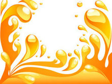 橙色液体背景矢量图-3