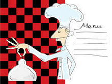 卡通厨师和服务员形象矢量图3