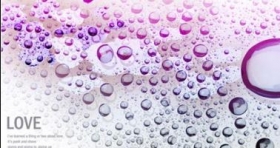 彩色水珠透明气泡PSD分层素材