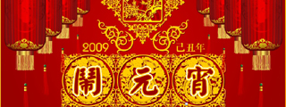 2009春节喜庆元宵海报矢量图