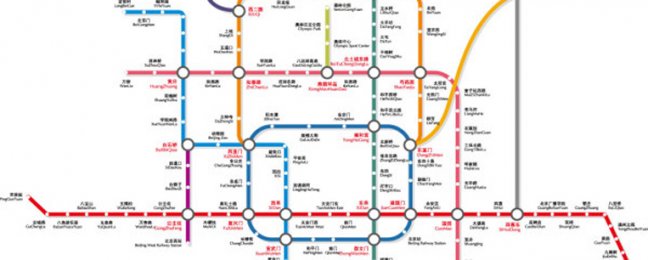 北京地铁交通矢量图下载