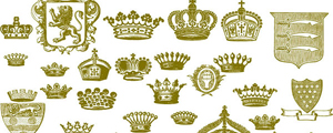 几十款欧式皇冠系列矢量图下载