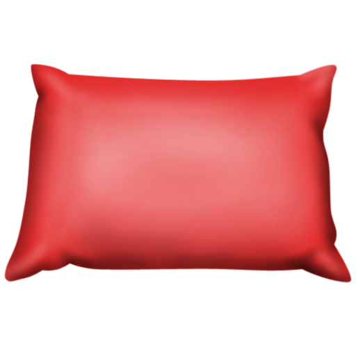 红色的枕头