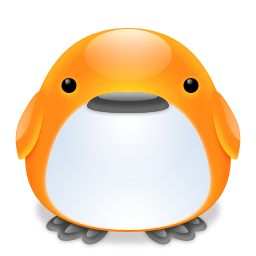 橘色胖企鹅