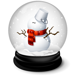 雪人圣诞节水晶球
