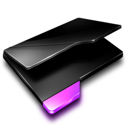 紫色打开文件夹