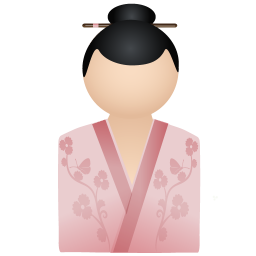 Kimono women pink 粉色日本和服女人