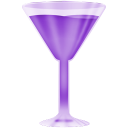 紫色高脚杯