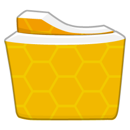 黄色蜂巢文件夹图标