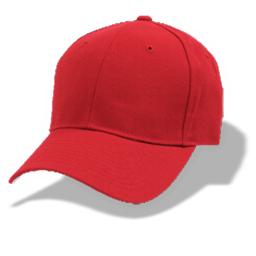 红色鸭舌帽