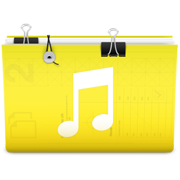 音乐黄色文件夹