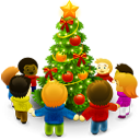 10_SocNet 孩子和圣诞树