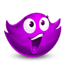 purple 高兴的表情