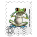 绿色青蛙邮票