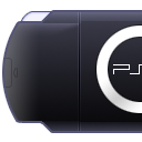 黑色PSP游戏机左边