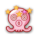 粉色章鱼晕头