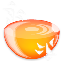flock_ico02 橙色Flock浏览器图标