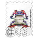 紫色青蛙邮票
