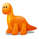 Dino_orange 橙色长颈龙
