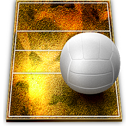 Volleyball-Court 排球和排球场