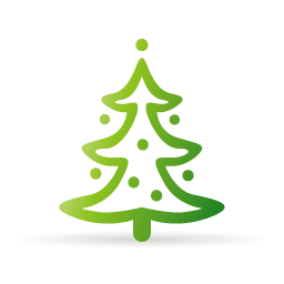 简洁圣诞树PNG图标