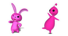 粉色的痞子兔PNG图标
