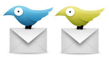 小鸟邮件PNG图标