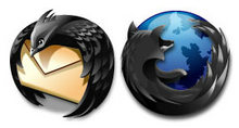黑蓝风格苹果电脑桌面PNG图标