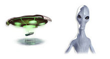 UFO和外星人PNG图标