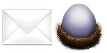 鸟蛋和信封PNG图标