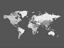 世界版图矢量图