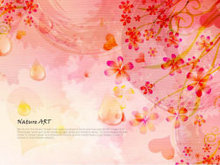 浪漫花卉花纹设计背景矢量图-5