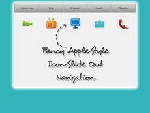 CSS and jQuery Tutorial- Fancy Apple-Style Icon Slide Out&nb