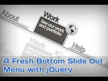 A Fresh Bottom Slide Out Menu with jQuery