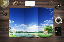 韩国风景商业主题海报PSD模板