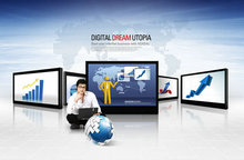 韩国电子商业数据PSD设计素材