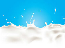 喷溅的牛奶矢量图