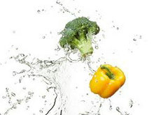 水滴喷溅蔬果高清图片