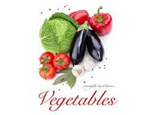 新鲜蔬果组合明信片高清图片