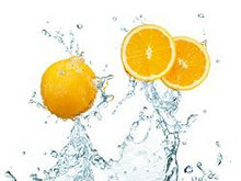 清澈水滴喷溅鲜橙高清图片4