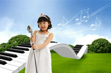 儿童小小歌手歌唱未来PSD素材