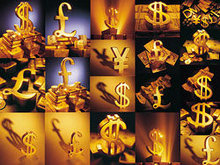 黄金货币符号高清图片