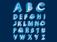 立体字母设计系列矢量图7