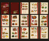 重庆碳烤鱼餐馆菜谱cdr矢量图