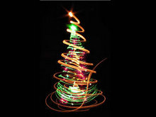 璀璨光晕圣诞树高清图片3