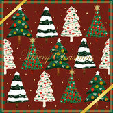 可爱装饰圣诞树设计PSD素材