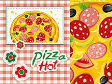 卡通pizza矢量图3