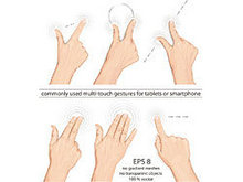 手指手势矢量图2